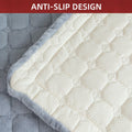 TAOMOCASTL Velvet Sectional Couch Cover Non Slip Sofa Protector Gray 36x36