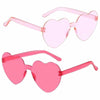 12 Pairs Heart Shaped Sunglasses Kids Rimless Party Favor Bride Bachelorette
