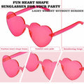12 Pairs Heart Shaped Sunglasses Kids Rimless Party Favor Bride Bachelorette