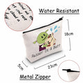 JXGZSO Cartoon Cosmetic Makeup Zipper Bag Russer In A Baff Polyester