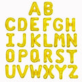 WRWMSLGO Letter Balloons 40in Alphabet A-Z Gold Foil Mylar Party Decor B