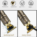 Hilandkom Hair Clippers Men Cordless T-Blade Trimmer Rechargeable LCD Figure-03
