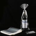 Kolewo4ever Wine Bottle Gift Bags Green Organza 8x16in 100pcs + 200 Twist Ties