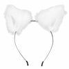 Jinshining White Cat Fox Ears Cosplay Headband with Bells Faux Fur Unisex