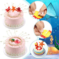 Yulejo 10 Pcs Dinosaur Cake Toppers Clay Jungle Safari Party Decor 2-3in
