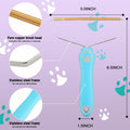 Qiguet Pet Hair Remover Carpet Scraper Fur Remover Tool Black