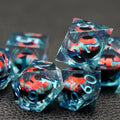 Maywin Dungeons & Dragons Liquid Core Dragon Eye Polyhedral Dice Set
