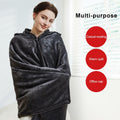 Lailisapex USB Heated Wearable Blanket Shawl Hooded, Portable, 3 Gears