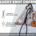 ZWOOGYM Handwoven Knot Charm Golf Club Bag Accessory Black White Green Brown