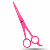 MERTENO Professional Hair Scissors 6.5 Inch Pink Rubber Handle Shears