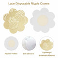 JROZXF Lace Nipple Pasties Adhesive Disposable Bra Covers 15 Pairs Size 3.2inch