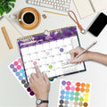 XISIDO 18-Month Wall Calendar 2025-2026 11x8.5 Flower Julian Dates