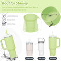 9PCS Stanley Cup Accessories Set Spill Stopper Straw Cover Boot Citron