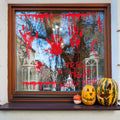Oeyliz Halloween Window Stickers Bloody Hand & Footprint 9 Sheets Decor