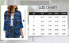 IsPICK Women’s Cardigan Lightweight Summer Flower Ruffles Striped Blue Black L