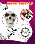 Swooflia 5PCS Women’s Halloween Costume Accessories Set Skull Necklace
