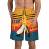 SolAzul Men's Swimming Trunks Funny Beach Board Shorts Quick Dry Large
