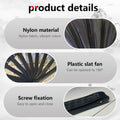Clussbin Boots on The Ground Hand Fan Large Folding Black Wood