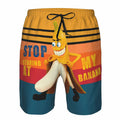 SolAzul Men's Swimming Trunks Funny Beach Board Shorts Quick Dry Large