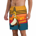 SolAzul Men's Swimming Trunks Funny Beach Board Shorts Quick Dry Large