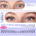 Yaiseiko Self Adhesive Lash Clusters Wispy C Curl 8-17MM 180Pcs