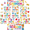Supervitae 22pcs Motivational Posters Classroom Decor Multi Color Growth Mindset