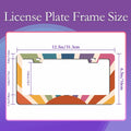 TUBAMQ Groovy Sun Aluminum License Plate Frame Rustproof US Canada Std