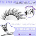 Yaiseiko Self Adhesive Lash Clusters Wispy C Curl 8-17MM 180Pcs