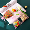 WenTao Organza Gift Bags 4x6in Pink 100pcs Drawstring Jewelry Pouches