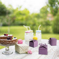 Kslong 50pcs Purple Butterfly Favor Boxes Small Gift Party Decoration