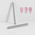EVKILKJS 2PCS Cat Eye Magnet for Nails Silver Double-Head Nail Art Tool