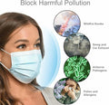 keebomed Disposable Adult Face Mask ASTM Level 3 Blue Soft Earloops 10 Pack