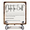 Ketsord Gossip Wood Plaque Note To Self Inspirational Quote 5x5 Minimalist