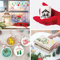 Christmas Craft Stencil Reusable Holiday Winter Painting Wood Glass