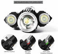 Funeedn Bike Light Set 5000LM – Front & Rear, USB, Waterproof, Black
