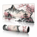 Topographic Gaming Mouse Pad Large Extended White Desk Mat 31.5x11.8