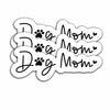 3Pcs Dog Mom Stickers Waterproof Vinyl Decals Laptop Phone Tumbler Cup