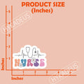 3Pcs Nurse Stickers Nursing Is a Work of Heart Waterproof Vinyl Decals