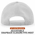 Falidem 5-Panel Trucker Hat Quick Dry Laser Cut Mesh Snapback Baseball Cap