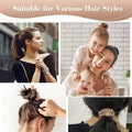Generic Silk Hair Scrunchies for Women Black Elastic Satin Hair Ties