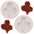 Heart Shaped Silicone Chocolate Mold Rose Flower Fondant Cake Decor 2pc