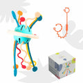 Kirro Montessori Pull String Baby Toy – Silicone, 18+ Months