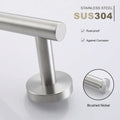 TASTOS Hand Towel Holder Brushed Gold Stainless Steel Wall Mounted 9in