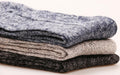 3 Pairs Women’s Winter Wool Cable Knit Knee High Boot Socks Size 5-11