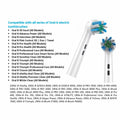 Toothbrush Replacement Heads 8-Pack Plaque Blast Twisted Bristle Oral B