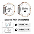 MAIRUI Resin Stretchy Watch Band for Apple Watch 41/40/38mm Slim Elastic Strap