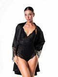 HeyShape Shapewear Laced Bodysuit - Black XL