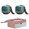 2PCS Mini Small Cremation Urns Ashes Funeral Keepsake Home Office Display