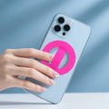 HZZADZXW Silicone Phone Grip Detachable Hand Holder Soft Loop Rose Red