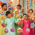 HOWAF 32pcs Diwali Table Decorations Centerpiece Sticks Photo Booth Props